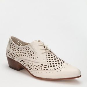 Dolce Vita White Orina Cutout Oxfords